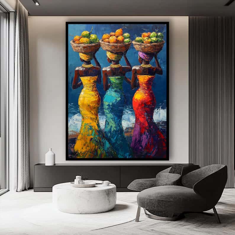African Artwork | Afrocentric Wall Art | A2 at XILEF Art
